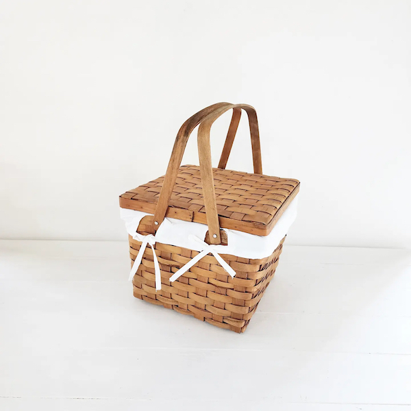 Picnic Confetti Basket - Natural Brown
